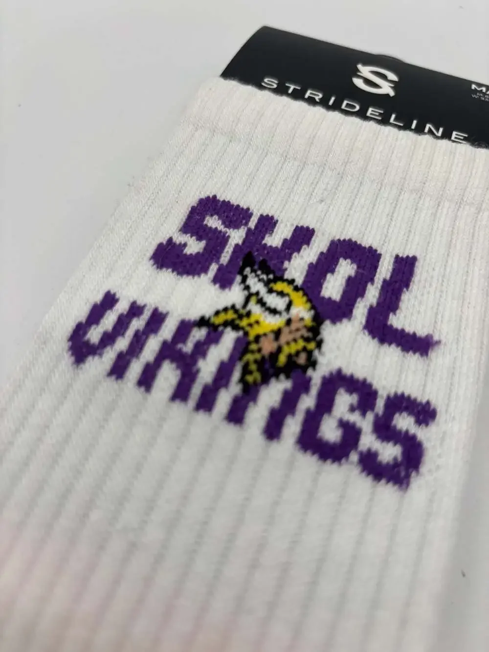 Strideline Minnesota Vikings Skol Vikings Premium Crew Socks